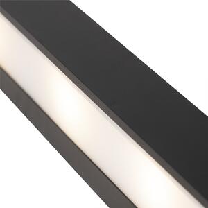 Design hosszúkás fali lámpa, fekete, 60 cm - Houx