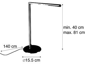 Modern asztali lámpa acél érintőképernyővel, LED-del - Douwe