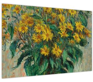 Kép - Claude Monet, Jerusalem Artichoke Flowers, reprodukciók (90x60 cm)
