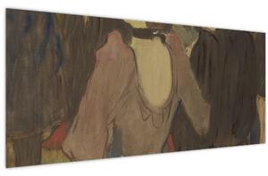 Kép - Henri de Toulouse-Lautrec, La Goulue and Her Sister, reprodukciók (120x50 cm)