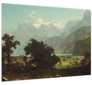 Kép - Albert Bierstadt, Lake Lucerne, reprodukciók (70x50 cm)