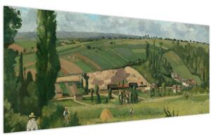 Kép - Camille Pissarro, Landscape at Les Pâtis, Pontoise, reprodukciók (120x50 cm)