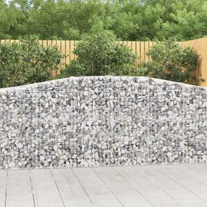 Íves horganyzott vas gabion kosár 400x50x100/120 cm