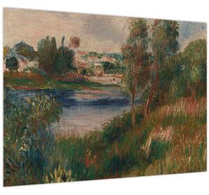 Kép - Auguste Renoir, Landscape at Vetheuil, reprodukciók (70x50 cm)