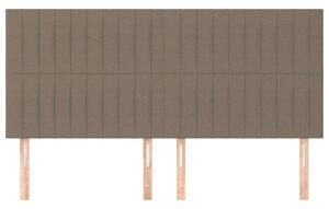 VidaXL Fejtámla Szövet - Tópszín - 4 db - 80x5x78/88 cm