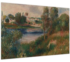Kép - Auguste Renoir, Landscape at Vetheuil, reprodukciók (90x60 cm)