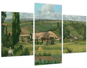 Kép - Camille Pissarro, Landscape at Les Pâtis, Pontoise, reprodukciók (90x60 cm)