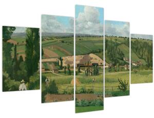 Kép - Camille Pissarro, Landscape at Les Pâtis, Pontoise, reprodukciók (150x105 cm)