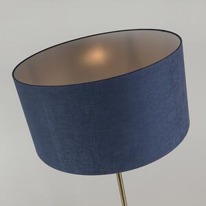 Állólámpa sárgaréz, kék árnyalattal 50 cm - Kaso