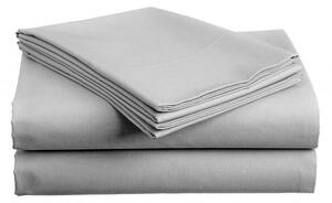 Világosszürke pamut lepedő STANDARD 140x240 cm