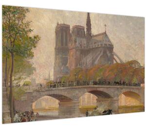 Kép - Robert William Vonnoh, Notre Dame de Paris, reprodukciók (90x60 cm)