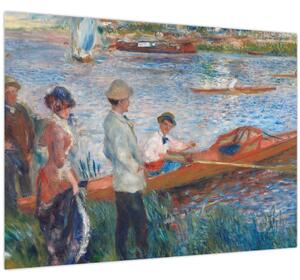 Üveg kép - Auguste Renoir, Oarsmen at Chatou, reprodukciók (70x50 cm)
