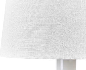 Fehér kerámia asztali lámpa 46 cm SOCO
