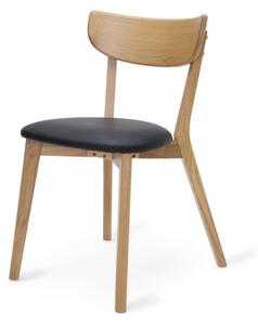 Stílusos szék Kian natúr - fekete