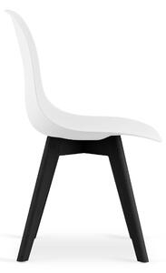 KITO fehér szék fekete lábakkal