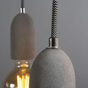 Ipari függesztett lámpa szürke beton - Cava 3