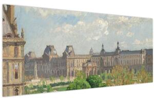 Kép - Camille Pissarro, Place du Carrousel, Paris, reprodukciók (120x50 cm)