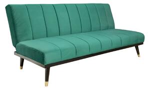 Ágyazható kanapé Halle 180 cm smaragdzöld
