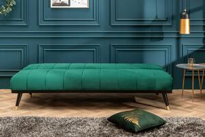 Ágyazható kanapé Halle 180 cm smaragdzöld
