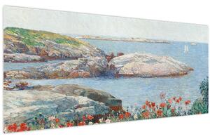 Kép - Childe Hassam, Poppies, Isles of Shoals, reprodukciók (120x50 cm)
