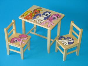Gyermekasztal székekkel Ponny + kis asztal ingyen !!!
