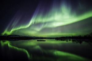 Öntapadó fotótapéta északi fény