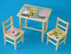 Gyermekasztal székkel Spongebob + kis asztal ingyen !!!