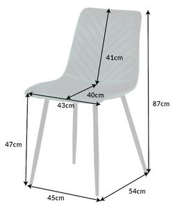 Design szék Argentinas szürke