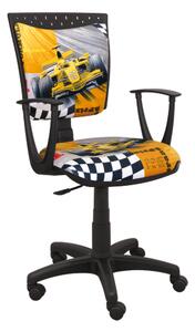 Gyermek szék Speed formula sárga