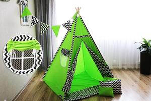 Gyermek sátor Teepee zöld 01
