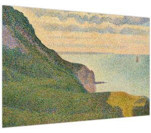 Kép - Georges Seurat, Seascape at Port-en-Bessin, Normandy, reprodukciók (90x60 cm)