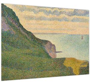 Kép - Georges Seurat, Seascape at Port-en-Bessin, Normandy, reprodukciók (70x50 cm)