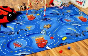 Gyermek szőnyeg 100x150 cm CARS kék