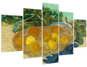 Kép - Vincent van Gogh, Still Life of Oranges and Lemons with Blue Gloves, reprodukciók (150x105 cm)