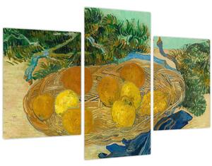 Kép - Vincent van Gogh, Still Life of Oranges and Lemons with Blue Gloves, reprodukciók (90x60 cm)