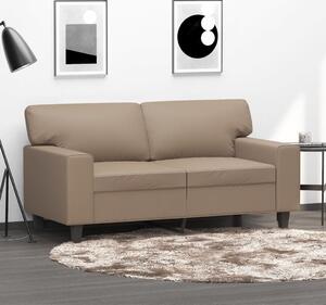 2 személyes cappuccino színű műbőr kanapé 120 cm