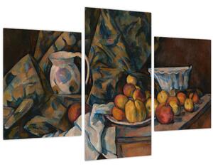 Kép - Paul Cézanne, Still Life with Apples and Peaches, reprodukciók (90x60 cm)