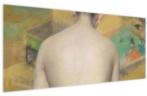 Kép - William Merritt Chase, Study of Flesh Color and Gold, reprodukciók (120x50 cm)