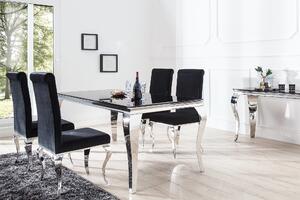 MODERN BAROCK fekete étkezőasztal 200cm
