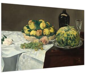 Kép - Edouard Manet, Still Life with Melon and Peaches, reprodukciók (90x60 cm)