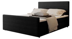 SCALA kárpitozott boxspring ágy, 200x160, black