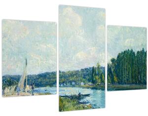 Kép - Alfred Sisley, The Banks of the Oise, reprodukciók (90x60 cm)