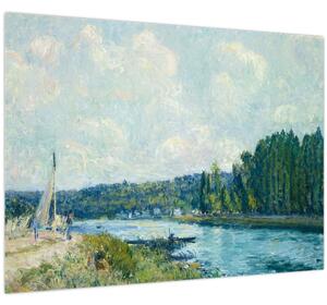 Kép - Alfred Sisley, The Banks of the Oise, reprodukciók (70x50 cm)