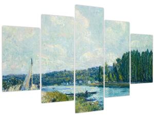 Kép - Alfred Sisley, The Banks of the Oise, reprodukciók (150x105 cm)