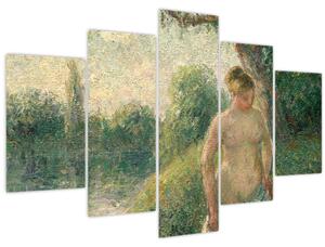Kép - Camille Pissarro, The Bather, reprodukciók (150x105 cm)
