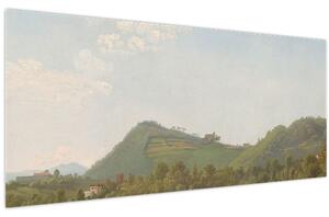 Kép - Simon Denis, View Near Naples, reprodukciók (120x50 cm)