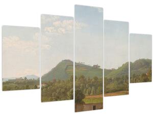 Kép - Simon Denis, View Near Naples, reprodukciók (150x105 cm)