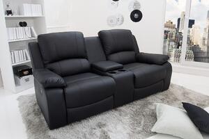 Relaxációs dupla fotel HOLLYWOOD - fekete