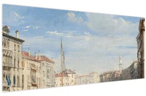 Kép - Richard Parkes Bonington, The Grand Canal, reprodukciók (120x50 cm)