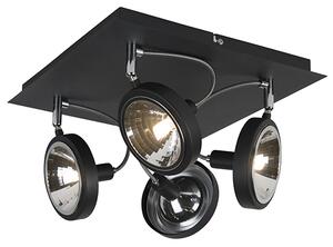 Design fekete, 4 lámpával állítható - Nox